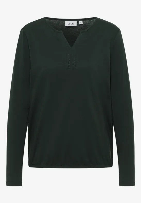 T-shirt au look tunique ink green