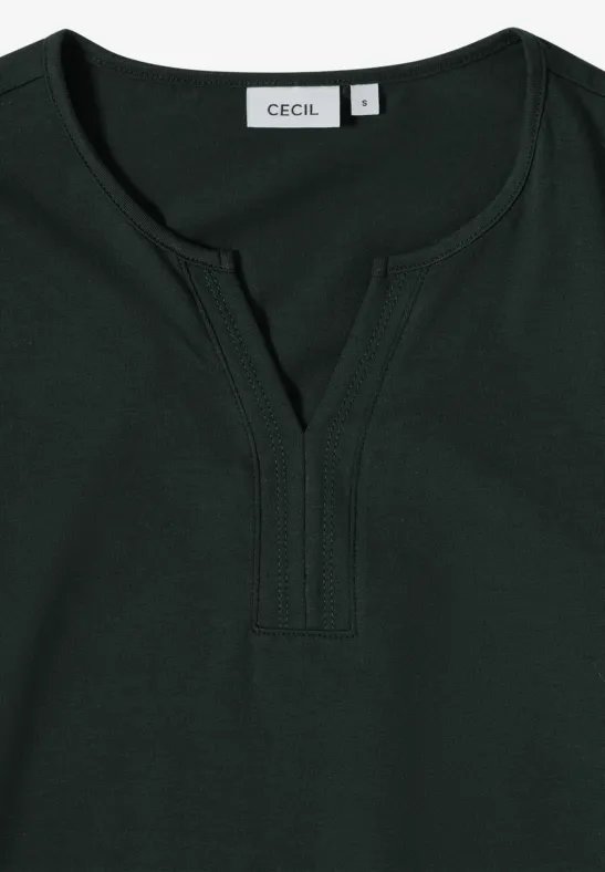 T-shirt au look tunique ink green
