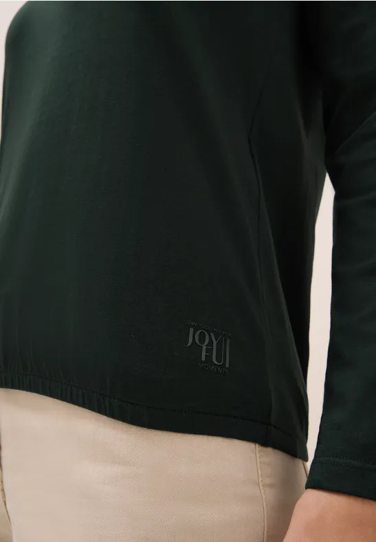 T-shirt au look tunique ink green