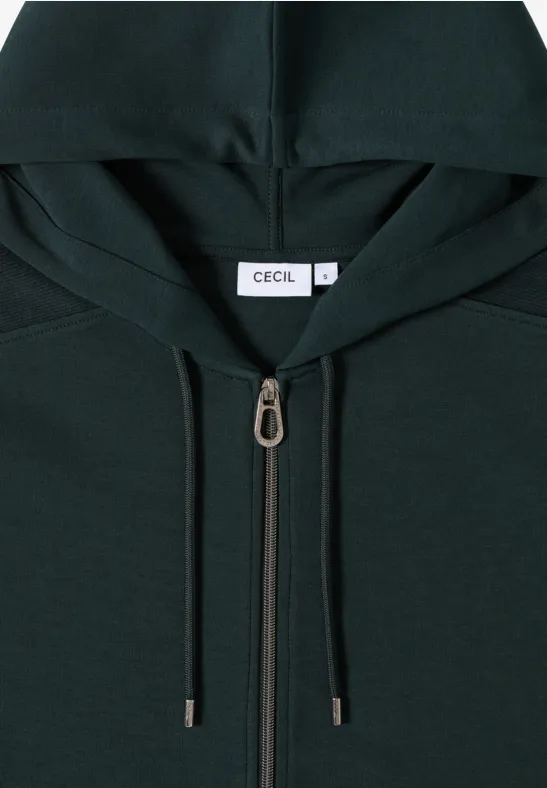 Jacke mit Rippstreifen ink green
