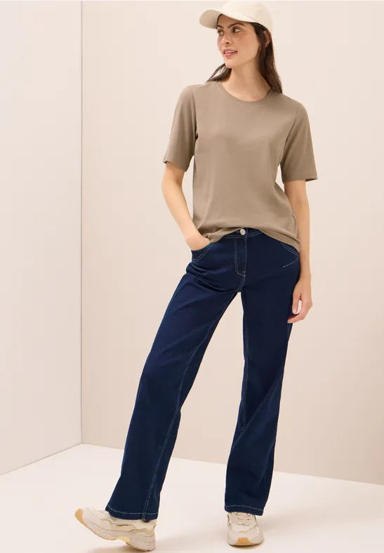 Basic Ripp T-Shirt natural taupe