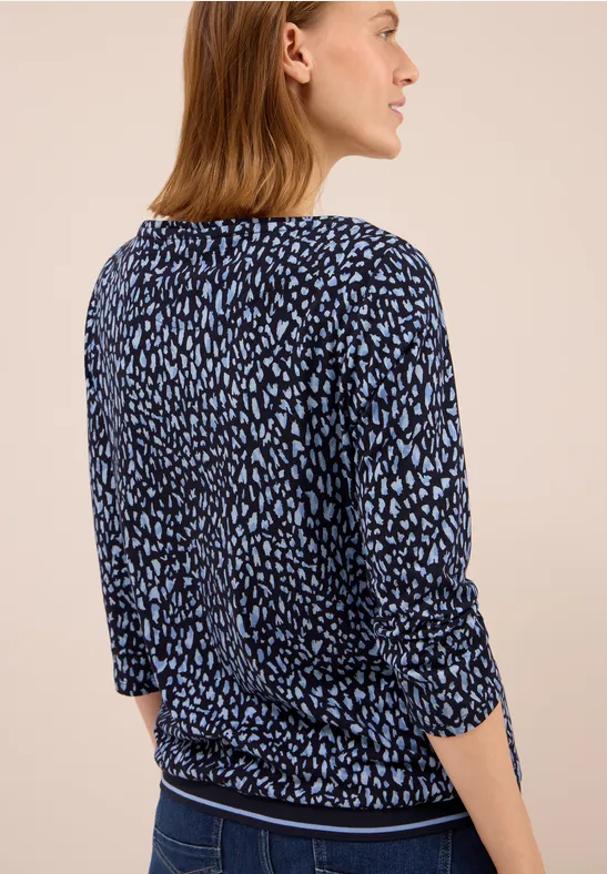 Shirt mit Rippstruktur urban dark blue