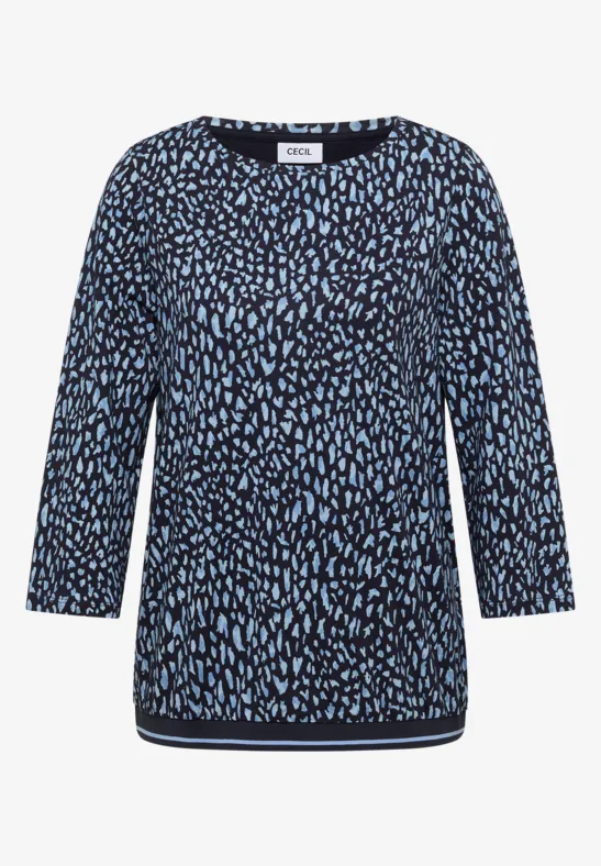 Shirt mit Rippstruktur urban dark blue