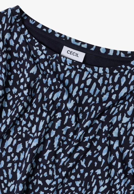 Shirt mit Rippstruktur urban dark blue