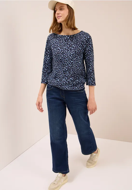Shirt mit Rippstruktur urban dark blue