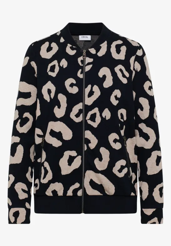 Melange Jacquard Blouson urban dark blue