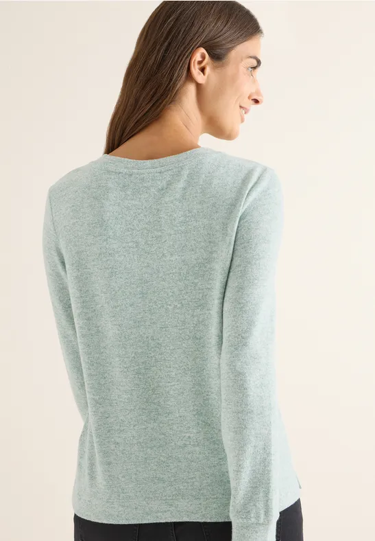 Kuscheliges Shirt jewel green melange
