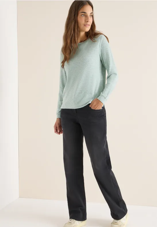 Kuscheliges Shirt jewel green melange