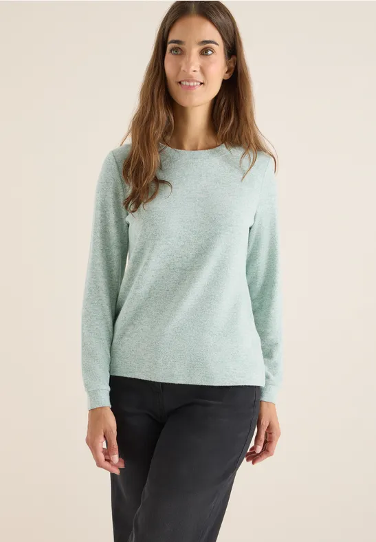 Kuscheliges Shirt jewel green melange