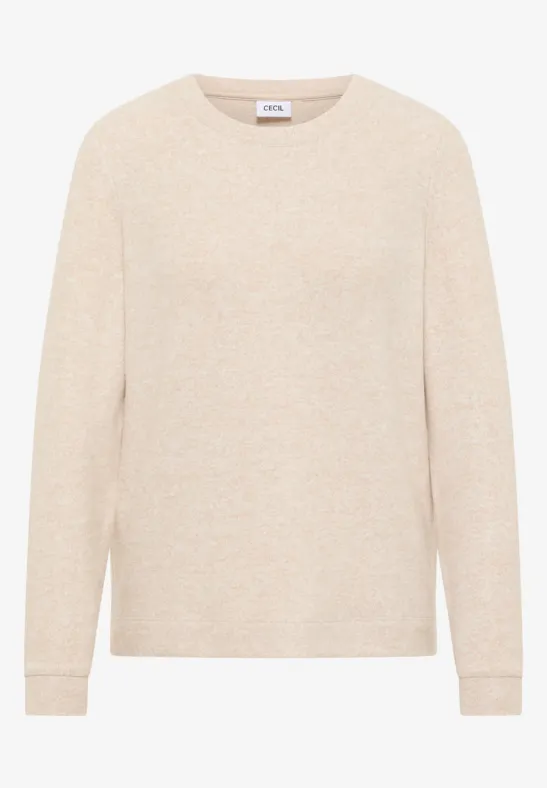 Kuscheliges Shirt sandalwood beige melange