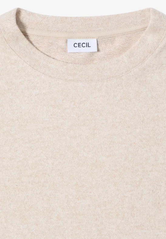 Kuscheliges Shirt sandalwood beige melange