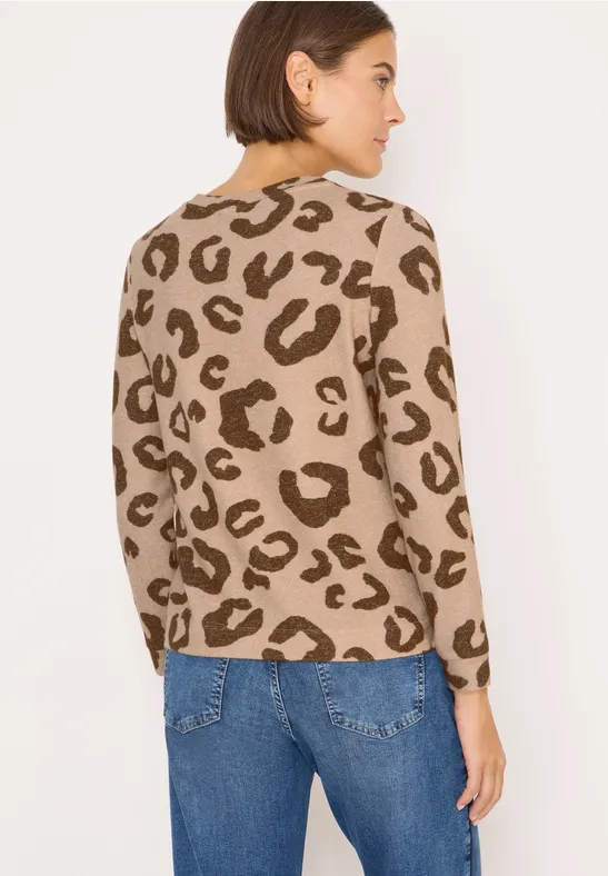 Kuscheliges Leo Shirt sandalwood beige melange