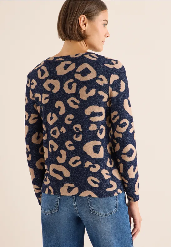 Kuscheliges Leo Shirt urban dark blue melange