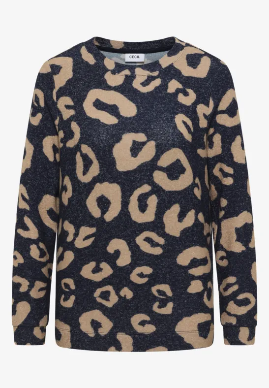 Kuscheliges Leo Shirt urban dark blue melange