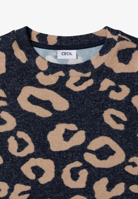 Kuscheliges Leo Shirt urban dark blue melange