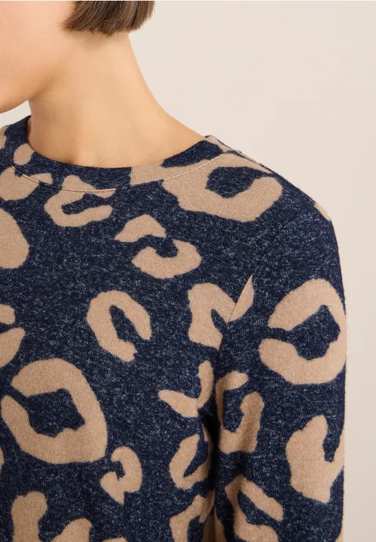 Kuscheliges Leo Shirt urban dark blue melange