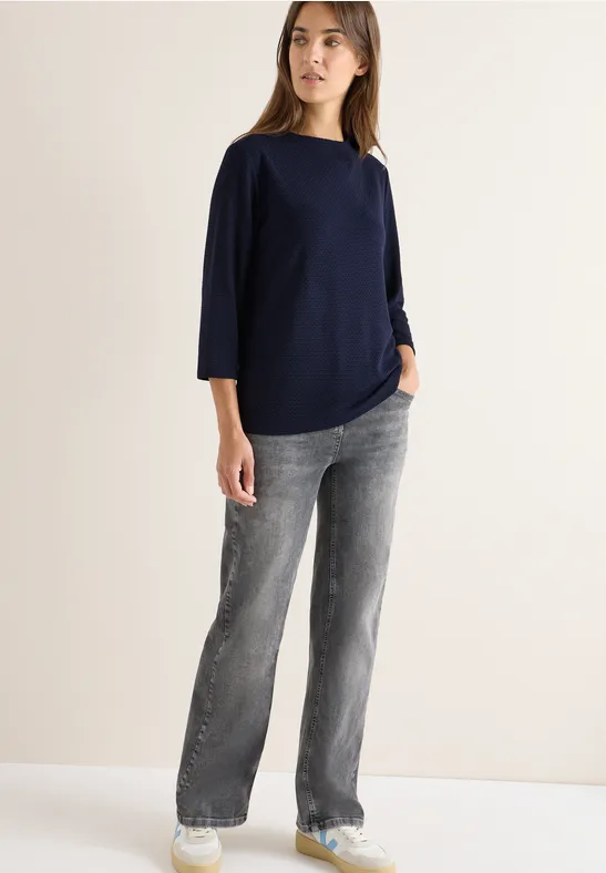 Shirt met structuur urban dark blue