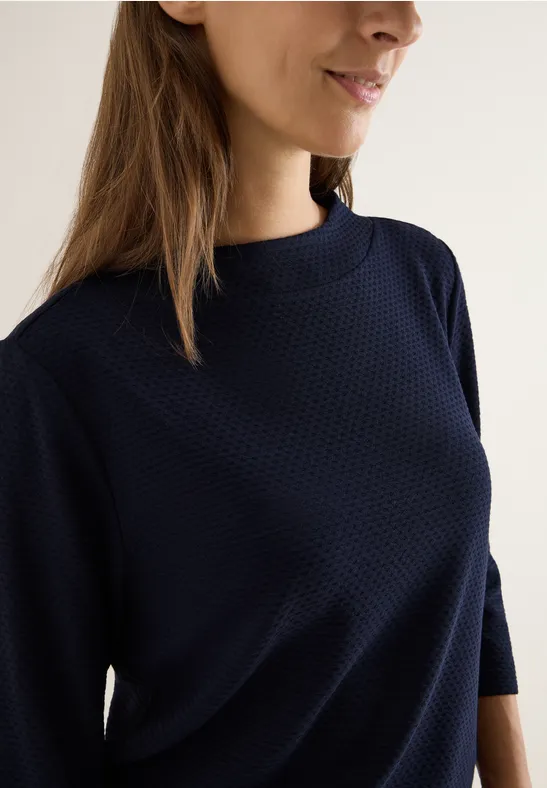 Shirt met structuur urban dark blue