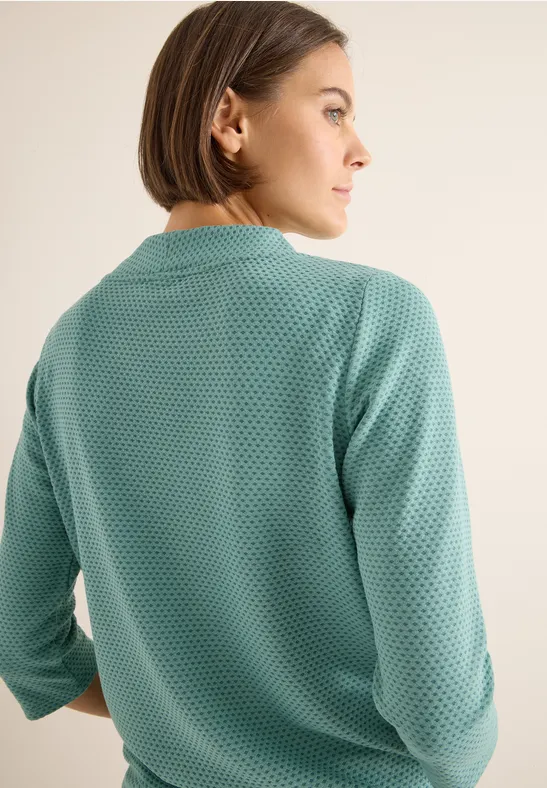 Strukturshirt jewel green