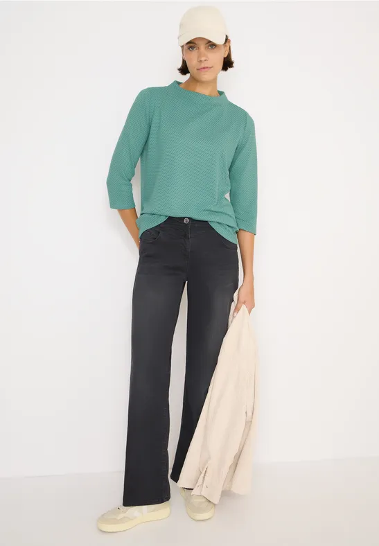 Strukturshirt jewel green