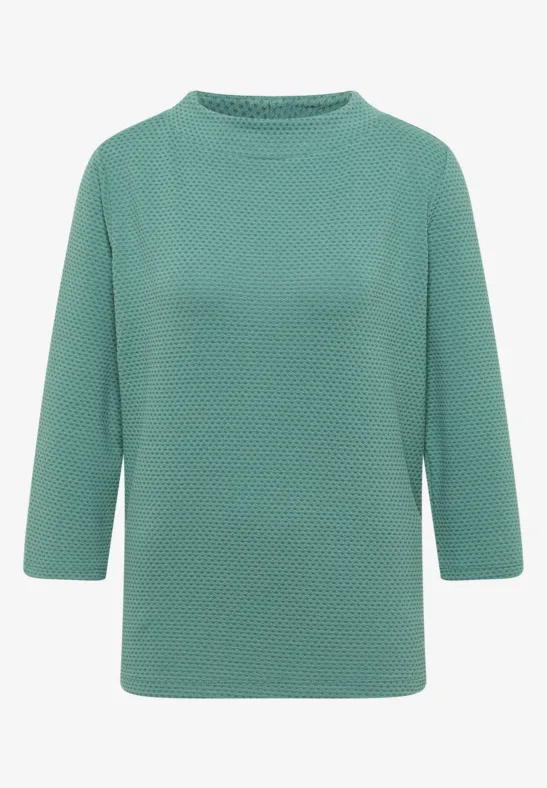 Strukturshirt jewel green