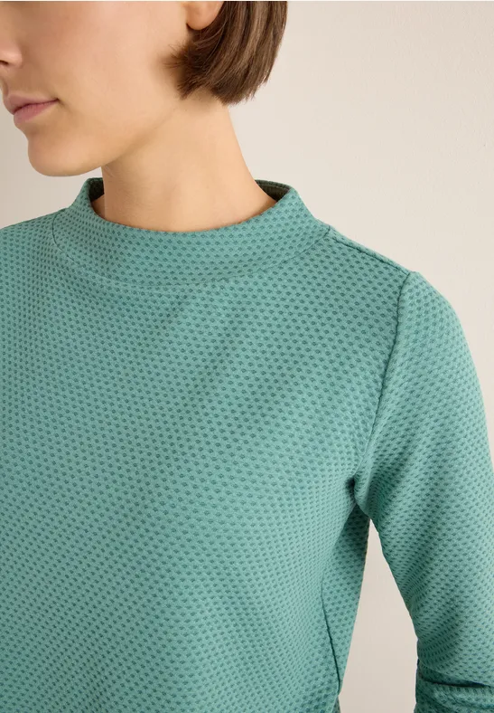 Strukturshirt jewel green