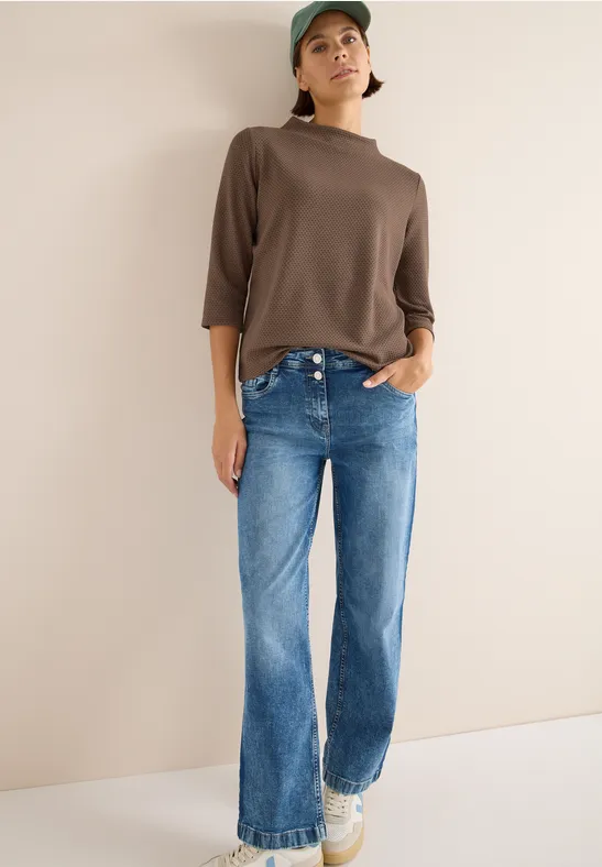 Strukturshirt cocoa taupe