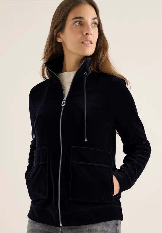 Veste légère en velours côtelé urban dark blue