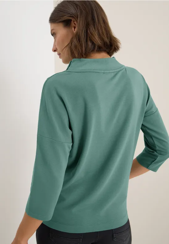 Shirt mit Knopfdetail jewel green