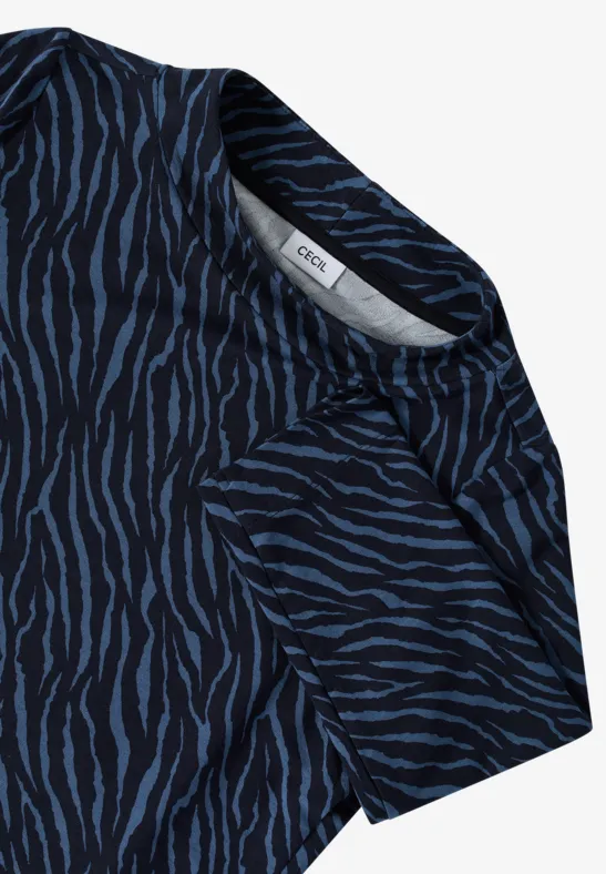 T-shirt à l'imprimé minimal urban dark blue
