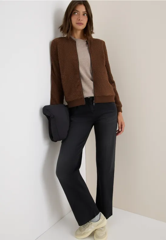 Teddy-Jacke mocha caramel