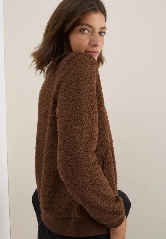Teddy-Jacke mocha caramel