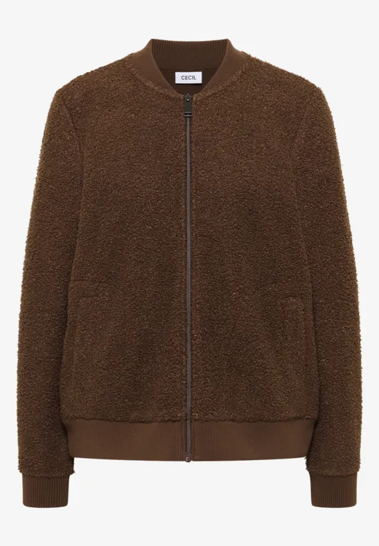Teddy-Jacke mocha caramel
