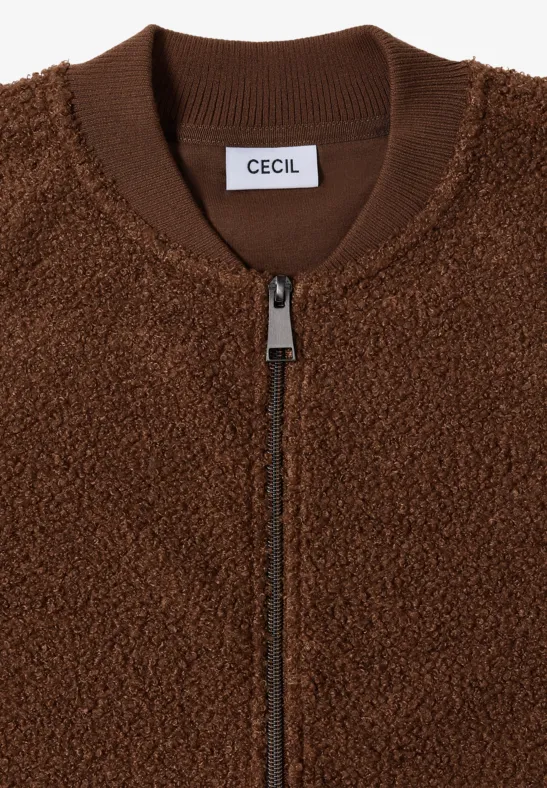 Teddy-Jacke mocha caramel