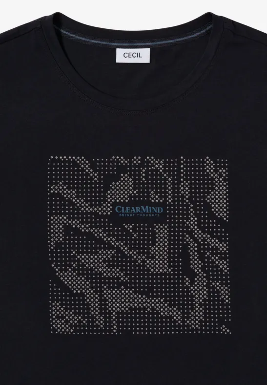 Shirt mit Schmucksteinen urban dark blue