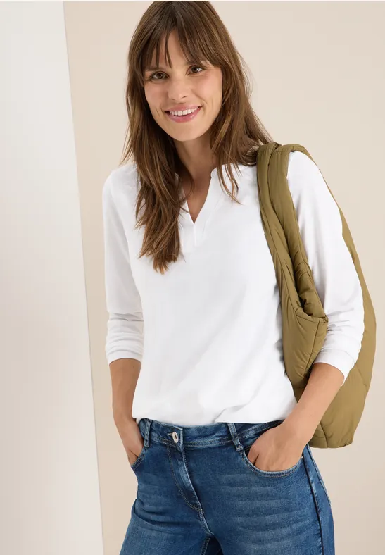 Shirt im Tunika-Look White