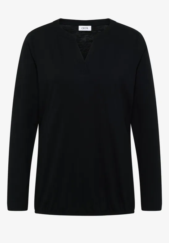 T-shirt au look tunique Black