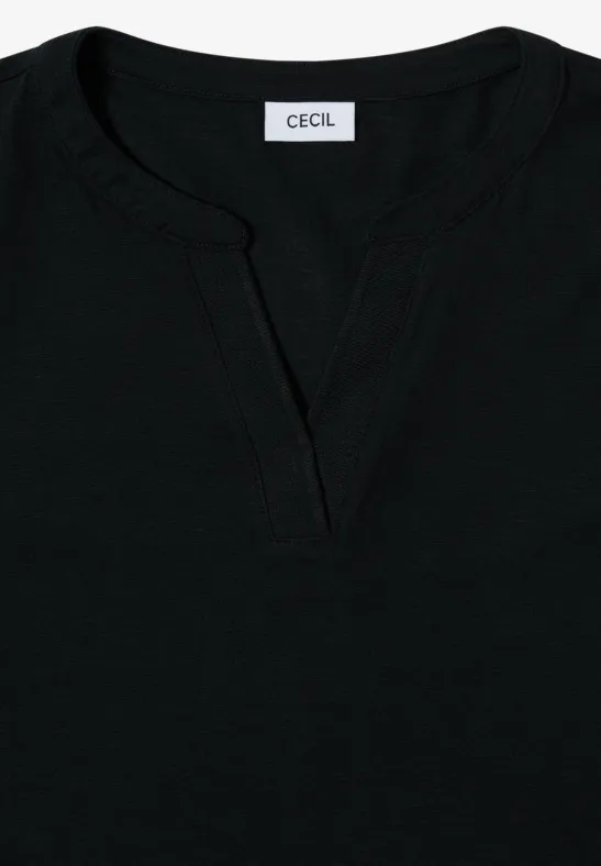 T-shirt au look tunique Black