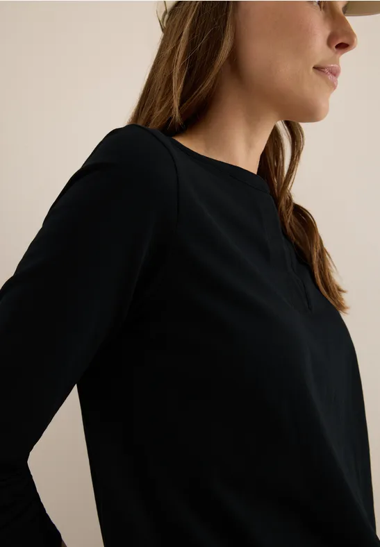T-shirt au look tunique Black