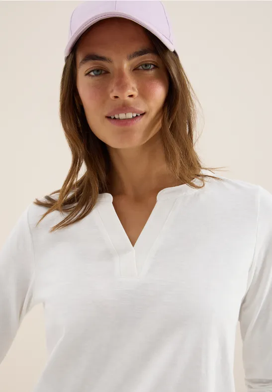 Shirt im Tunika-Look vanilla white
