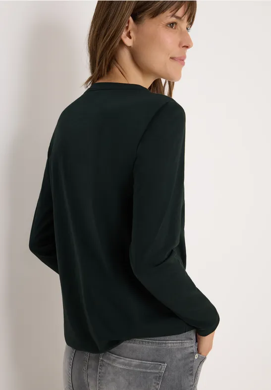 T-shirt au look tunique ink green
