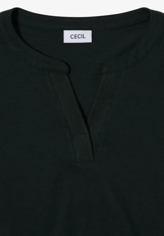 T-shirt au look tunique ink green