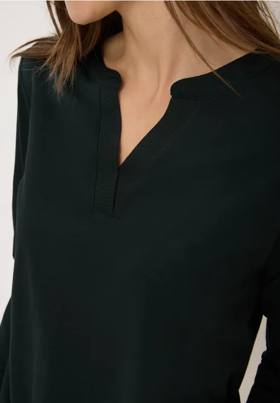 T-shirt au look tunique ink green
