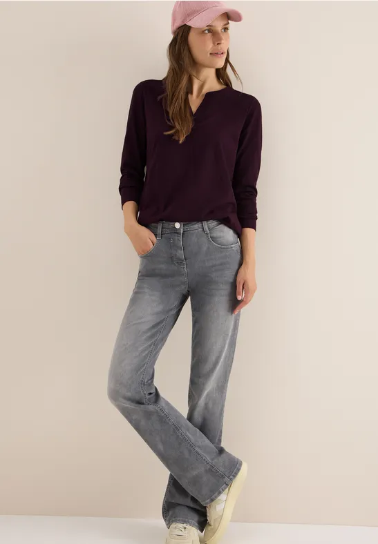 Shirt eggplant red