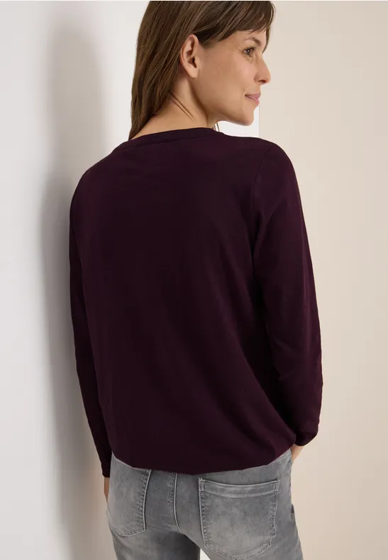 Shirt eggplant red