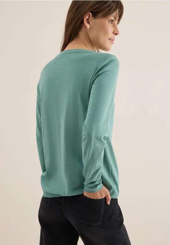T-shirt au look tunique jewel green