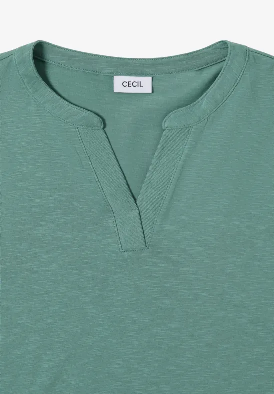 T-shirt au look tunique jewel green