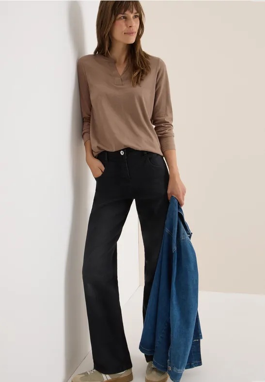 T-shirt au look tunique cocoa taupe