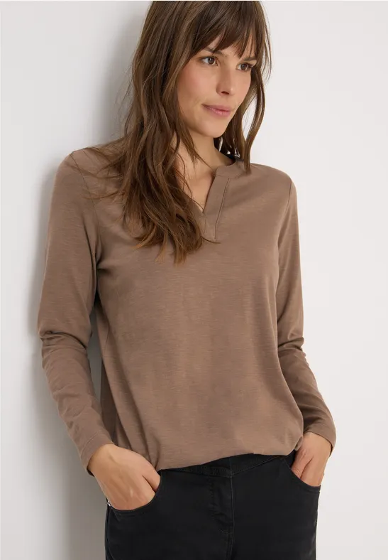 T-shirt au look tunique cocoa taupe