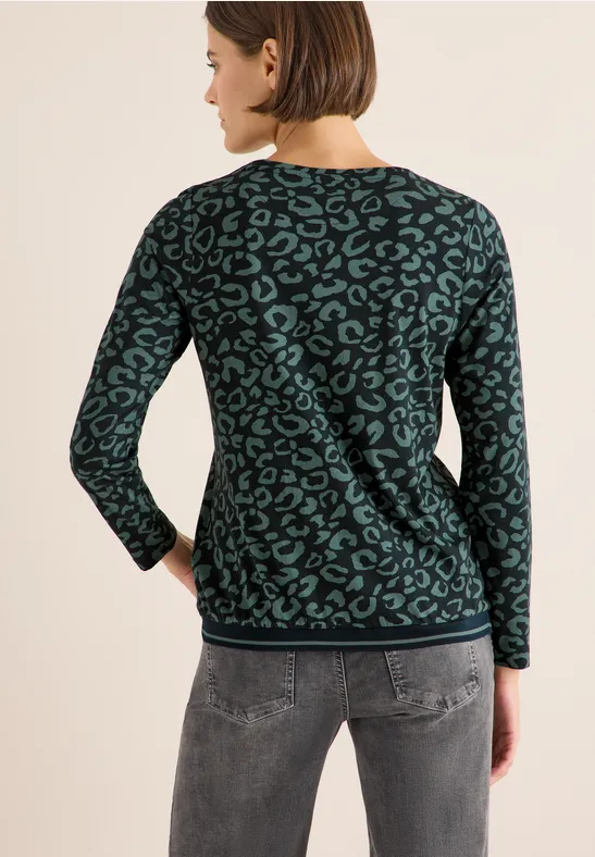 T-shirt à motifs ink green